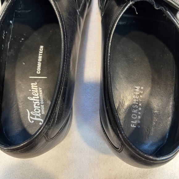 Florsheim Comfortech Mens 17088 10 EEE Black Slip On Shoe Gold Clasp main image 7